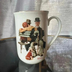 Norman Rockwell โPark Benchโ mug